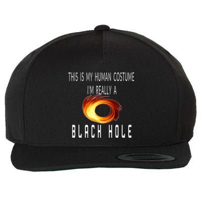 This Is My Human Costume Black Hole Halloween Wool Snapback Cap