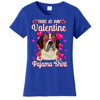 This Is My Valentine Pajama Gift St Bernard Lovers Gift Women's T-Shirt