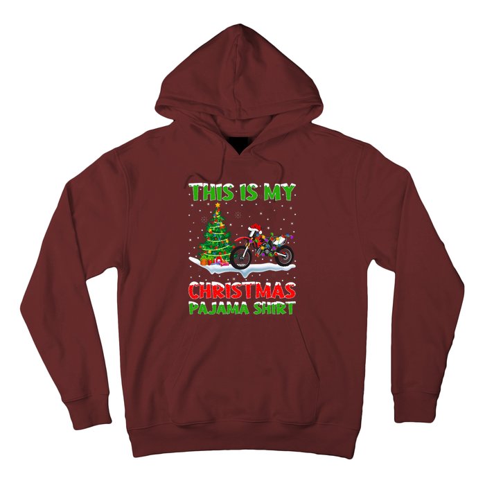 This Is My Christmas Pajama Dirt Bike Christmas Hoodie