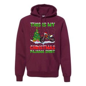 This Is My Christmas Pajama Dirt Bike Christmas Premium Hoodie