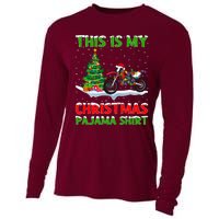 This Is My Christmas Pajama Dirt Bike Christmas Cooling Performance Long Sleeve Crew