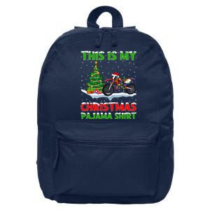 This Is My Christmas Pajama Dirt Bike Christmas 16 in Basic Backpack