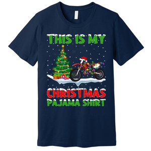 This Is My Christmas Pajama Dirt Bike Christmas Premium T-Shirt