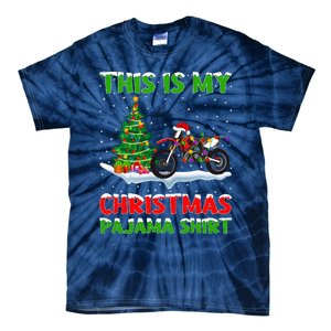 This Is My Christmas Pajama Dirt Bike Christmas Tie-Dye T-Shirt