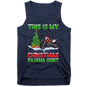 This Is My Christmas Pajama Dirt Bike Christmas Tank Top