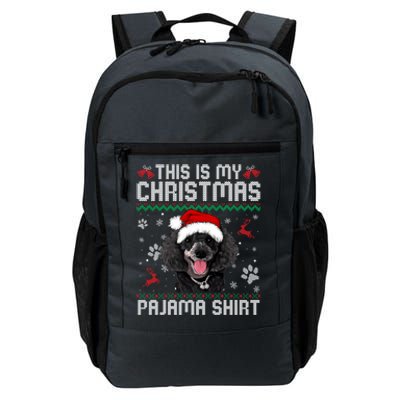 This Is My Christmas Poodle Dog Pajama Merry Xmas Gift Daily Commute Backpack