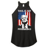 This Is My Pride Flag Trump American Flag Women's Perfect Tri Rocker Tank