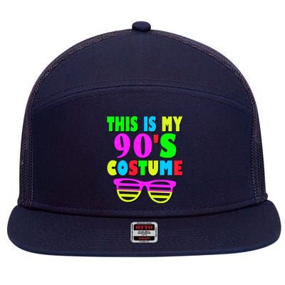 This Is My 90s Costume 80s 90s Party 7 Panel Mesh Trucker Snapback Hat