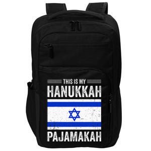 This Is My Hanukkah Pajamakah Pj Pajama Funny Gift  Impact Tech Backpack