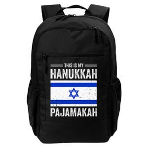 This Is My Hanukkah Pajamakah Pj Pajama Funny Gift  Daily Commute Backpack