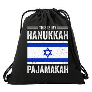 This Is My Hanukkah Pajamakah Pj Pajama Funny Gift  Drawstring Bag