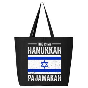 This Is My Hanukkah Pajamakah Pj Pajama Funny Gift  25L Jumbo Tote