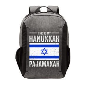 This Is My Hanukkah Pajamakah Pj Pajama Funny Gift  Vector Backpack