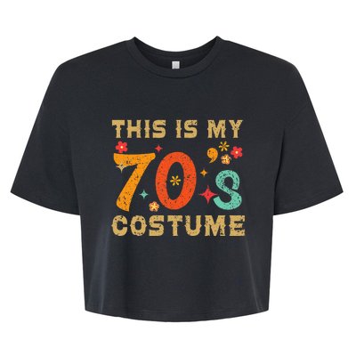 This Is My 70S Costume 1970s Seventies Theme Bella+Canvas Jersey Crop Tee