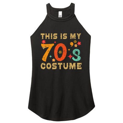 This Is My 70S Costume 1970s Seventies Theme Women's Perfect Tri Rocker Tank