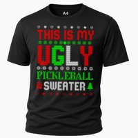 This Is My Ugly Pickleball Sweater Christmas Cooling Performance Crew T-Shirt