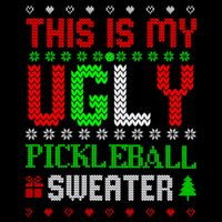 This Is My Ugly Pickleball Sweater Christmas Sustainable Bucket Hat