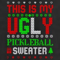 This Is My Ugly Pickleball Sweater Christmas Adult Drive Performance Visor