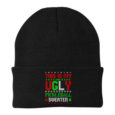 This Is My Ugly Pickleball Sweater Christmas Beanie