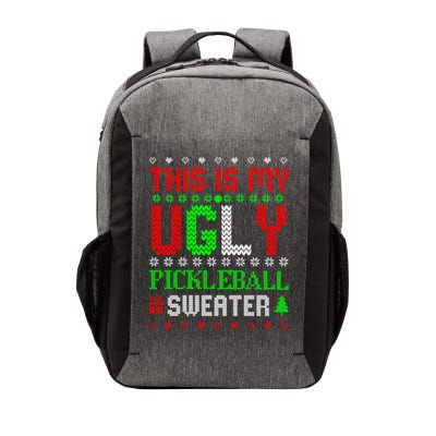 This Is My Ugly Pickleball Sweater Christmas Vector Backpack