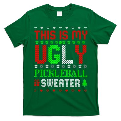 This Is My Ugly Pickleball Sweater Christmas T-Shirt