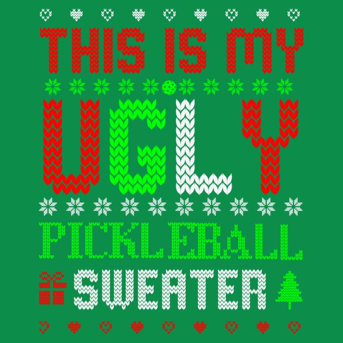 This Is My Ugly Pickleball Sweater Christmas Baby Bodysuit