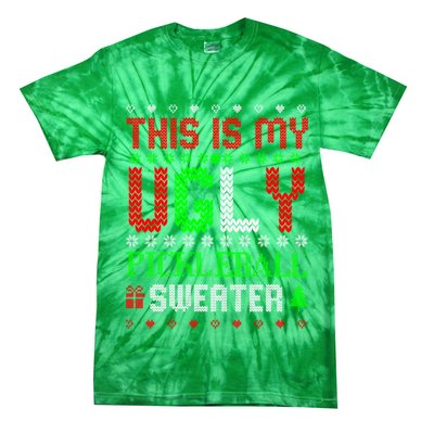 This Is My Ugly Pickleball Sweater Christmas Tie-Dye T-Shirt