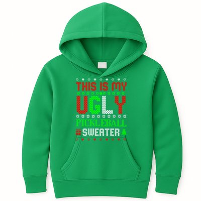 This Is My Ugly Pickleball Sweater Christmas Kids Hoodie