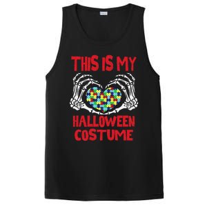 This Is My Halloween Skeleton Hands Autism Awareness PosiCharge Competitor Tank