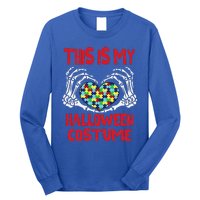 This Is My Halloween Skeleton Hands Autism Awareness Long Sleeve Shirt