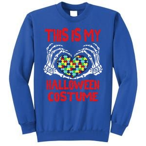 This Is My Halloween Skeleton Hands Autism Awareness Sweatshirt