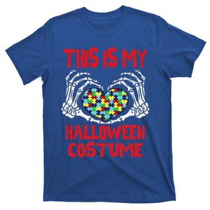 This Is My Halloween Skeleton Hands Autism Awareness T-Shirt