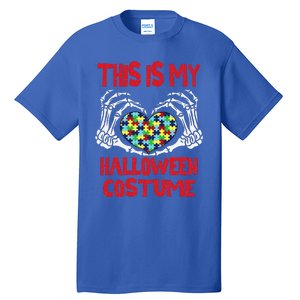 This Is My Halloween Skeleton Hands Autism Awareness Tall T-Shirt