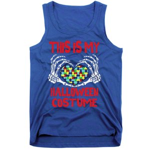 This Is My Halloween Skeleton Hands Autism Awareness Tank Top