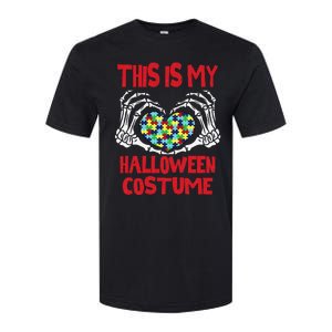 This Is My Halloween Skeleton Hands Autism Awareness Softstyle CVC T-Shirt