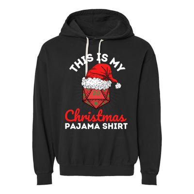 This Is My Christmas Dungeons And Pajama Garment-Dyed Fleece Hoodie