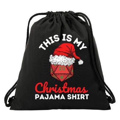 This Is My Christmas Dungeons And Pajama Drawstring Bag