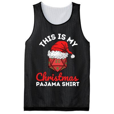 This Is My Christmas Dungeons And Pajama Mesh Reversible Basketball Jersey Tank