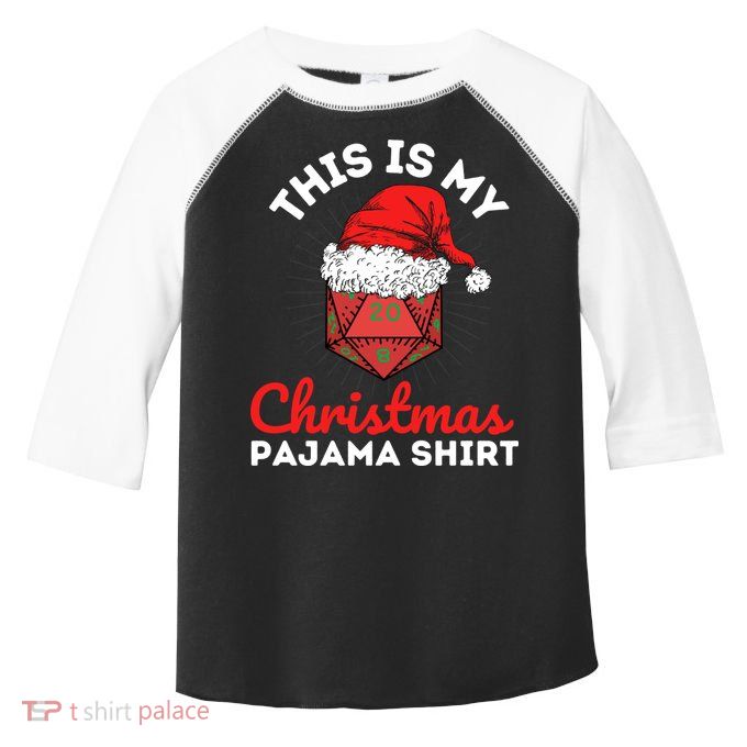 This Is My Christmas Dungeons And Pajama Toddler Fine Jersey T-Shirt