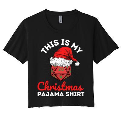 This Is My Christmas Dungeons And Pajama Crop Top