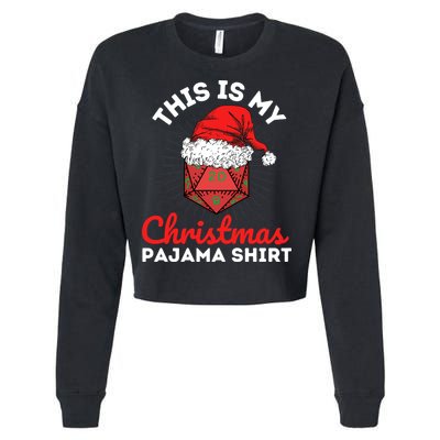 This Is My Christmas Dungeons And Pajama Cropped Pullover Crew