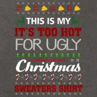 This Is My It's Too Hot For Ugly Christmas Gift Cotton Canvas Backpack