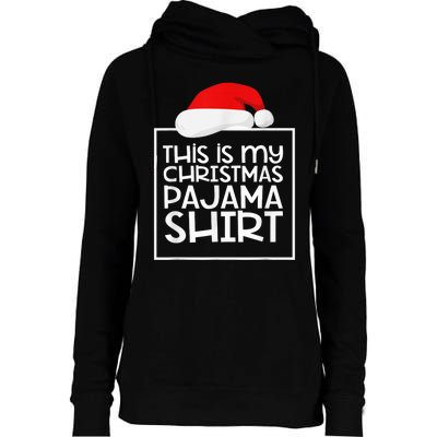 This Is My Christmas Pajama Funny Christmas Pyjama Womens Funnel Neck Pullover Hood