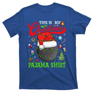 This Is My Christmas Pajama Hockey Xmas Tree Lights Sport Great Gift T-Shirt