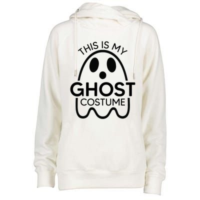 This Is My Ghost Costume Halloween Party Womens Funnel Neck Pullover Hood