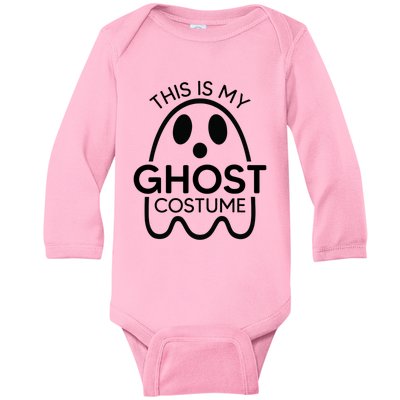 This Is My Ghost Costume Halloween Party Baby Long Sleeve Bodysuit