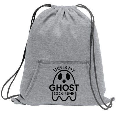 This Is My Ghost Costume Halloween Party Sweatshirt Cinch Pack Bag