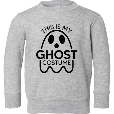 This Is My Ghost Costume Halloween Party Toddler Sweatshirt