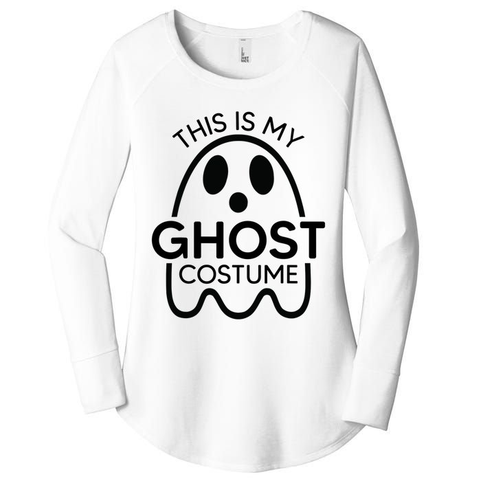 This Is My Ghost Costume Halloween Party Women's Perfect Tri Tunic Long Sleeve Shirt