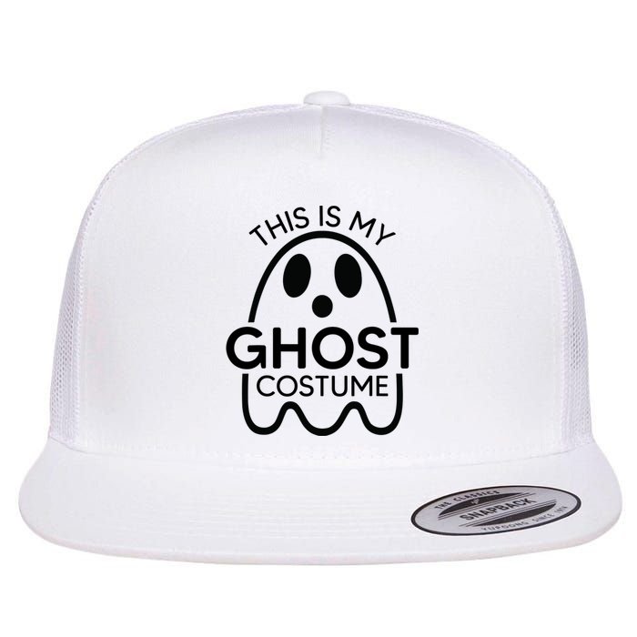 This Is My Ghost Costume Halloween Party Flat Bill Trucker Hat